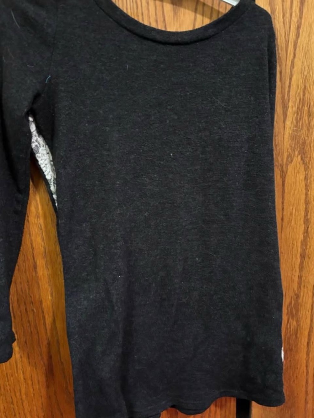 Black Long Sleeve Knit Top
